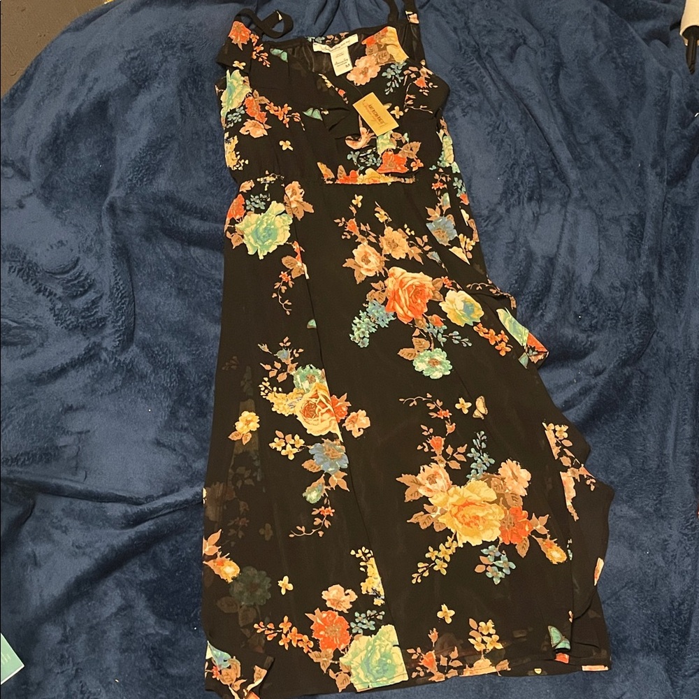 American Rag Black Floral Dress